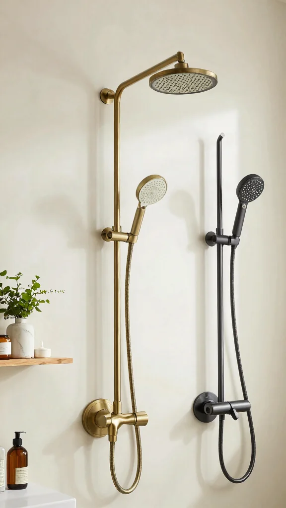 12 Shower Head Installation Ideas and Tips for a DIY Bathroom Upgrade - 4. Stylish Shower Head Types to Elevate Your Space 1
