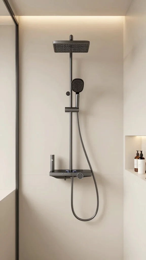 12 Shower Head Installation Ideas and Tips for a DIY Bathroom Upgrade - 7. Focus on Smart Shower Technology 1