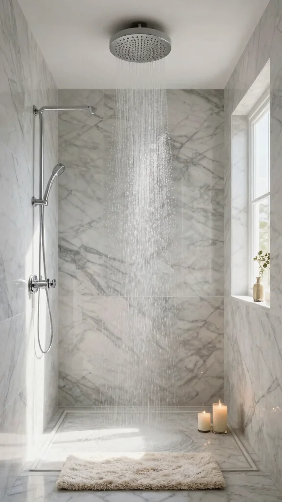 12 Shower Head Upgrade Ideas That Transform Your Daily Shower - 7. Ceiling-Mounted Shower Heads for Ultimate Luxury 1