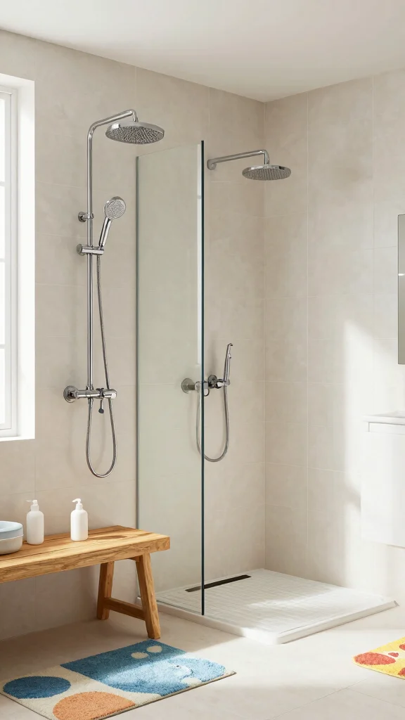 12 Shower Head and Handheld Placement Ideas for the Most Functional Setup - 1. Dual-Shower Setup for Family Efficiency 1