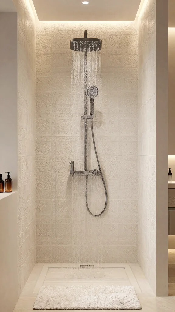 12 Shower Head and Handheld Placement Ideas for the Most Functional Setup - 9. Rainfall Shower Head with Handheld for Ultimate Relaxation 1