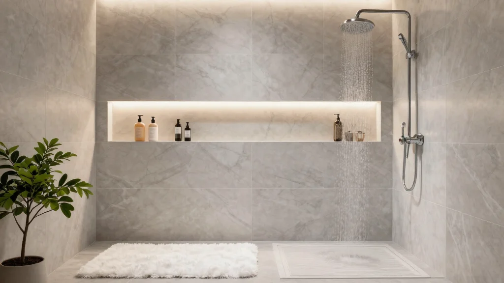 12 Shower Head and Niche Placement Ideas for a Functional Balanced Shower