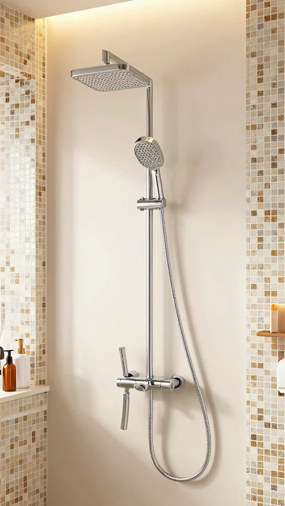 12 Small Shower Head Ideas for Compact Stalls and Tight Bathrooms - 5. Foldable Shower Heads 1