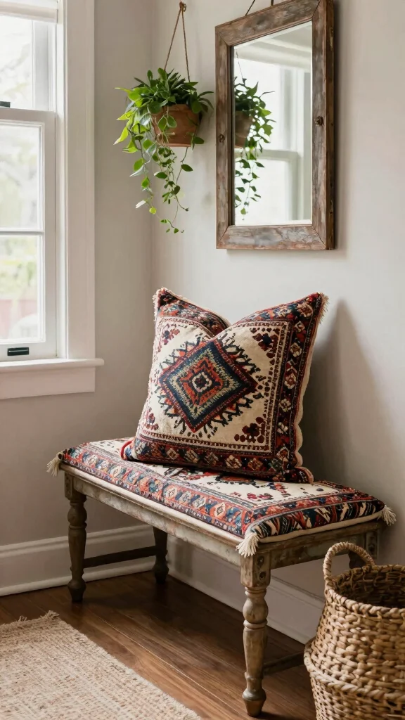 12 Vintage Pillow Ideas for a Nostalgic Collected Character-Rich Home - 10. Decorative Tapestry Pillows 1