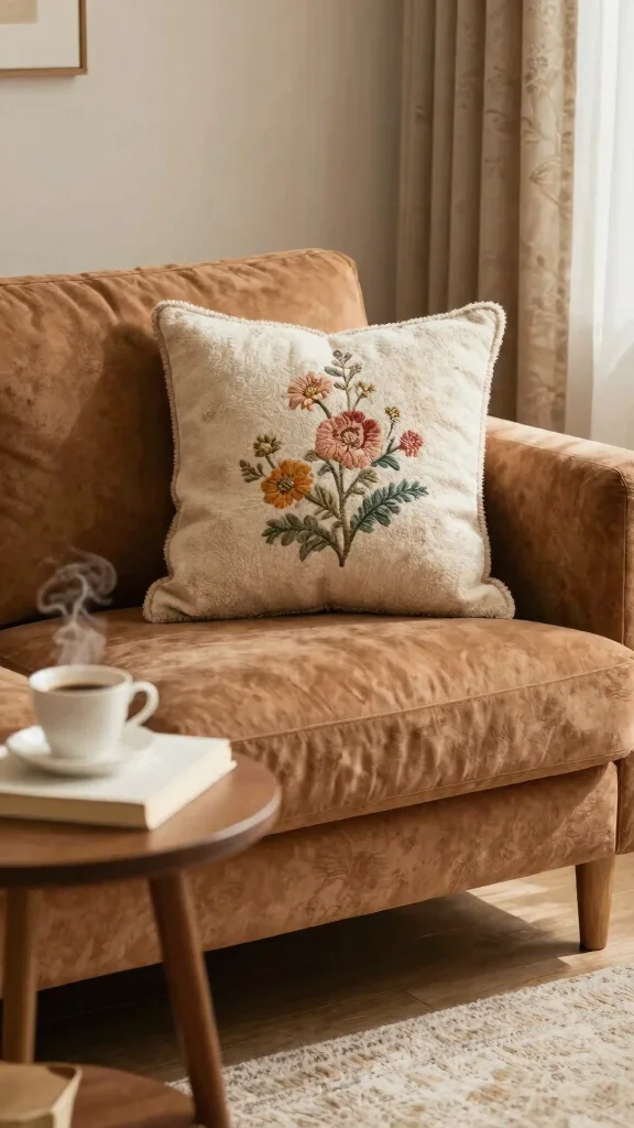 12 Vintage Pillow Ideas for a Nostalgic Collected Character-Rich Home - 9. Vintage Chenille Pillows 1