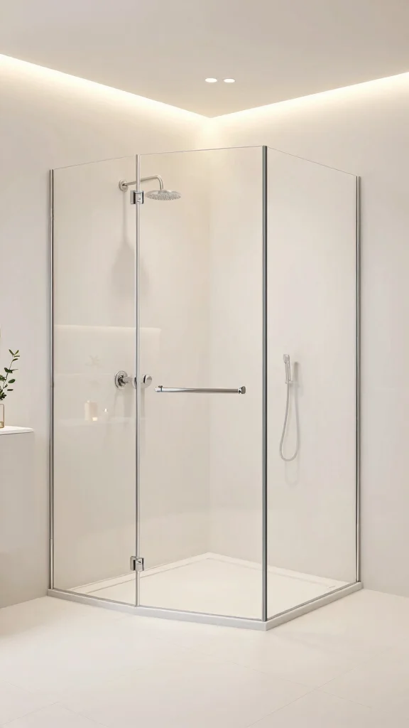 12 Walk-In Shower Double Shower Head Ideas for Full Coverage and Luxury - 1. Elegant Minimalist Design 1