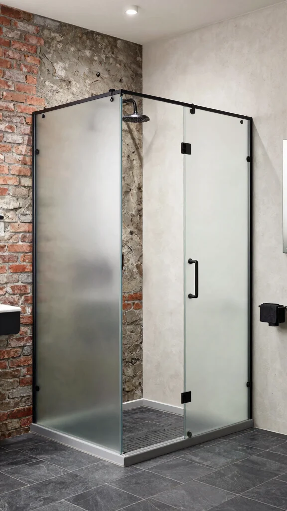 12 Walk-In Shower Double Shower Head Ideas for Full Coverage and Luxury - 3. Sleek Industrial Chic 1