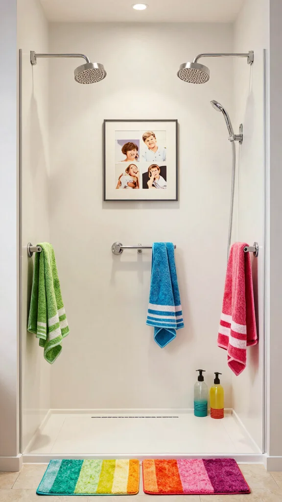 12 Walk-In Shower Ideas With 2 Shower Heads for a Spa-Like Experience - 11. Personalized Accessories 1