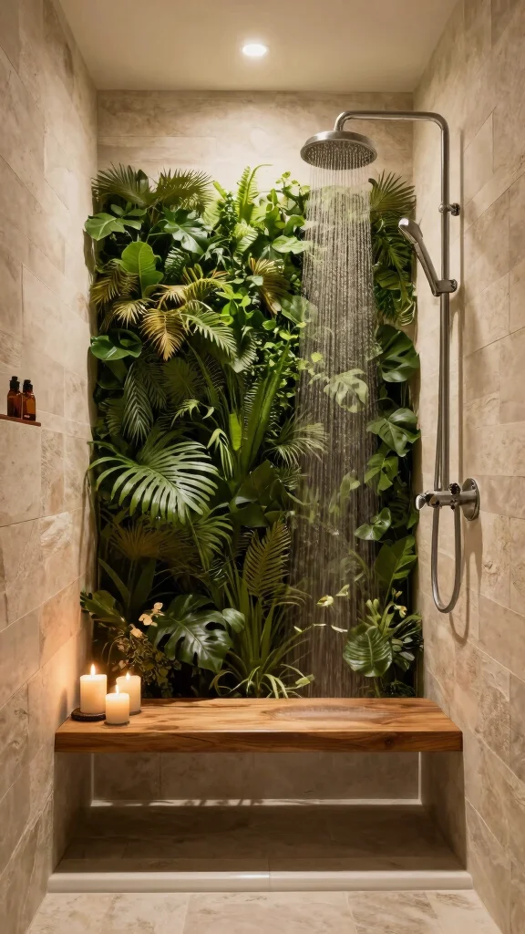12 Walk-In Shower Ideas With 2 Shower Heads for a Spa-Like Experience - 4. Spa-Inspired Features 1