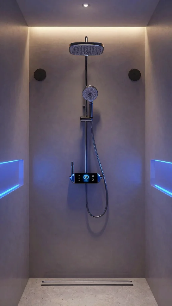 12 Walk-In Shower Ideas With 2 Shower Heads for a Spa-Like Experience - 9. High-Tech Innovations 1