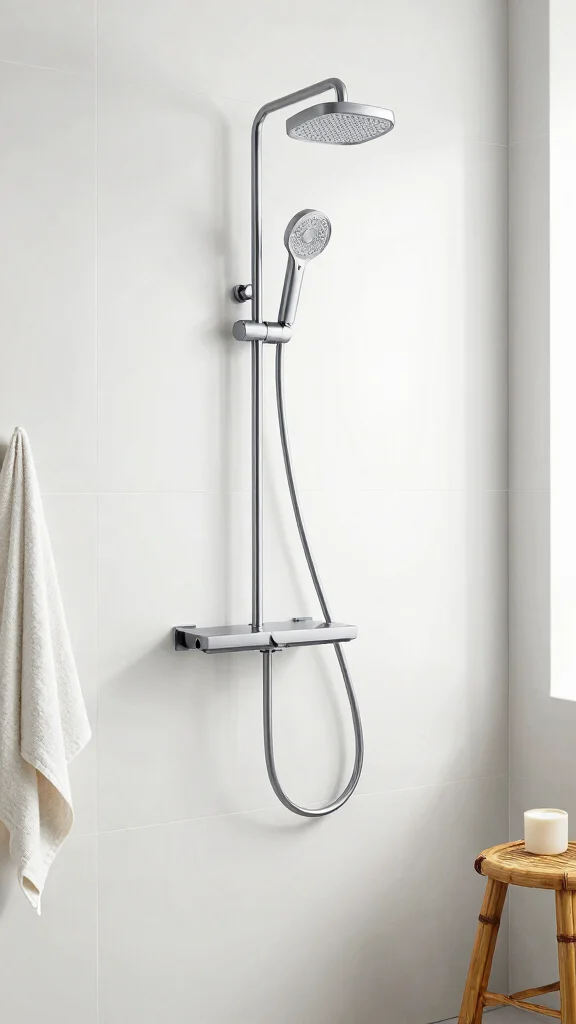 13 Bathroom Shower Head Ideas to Upgrade Your Daily Shower Experience - 10. Adjustable Shower Heads: For Every Height 1