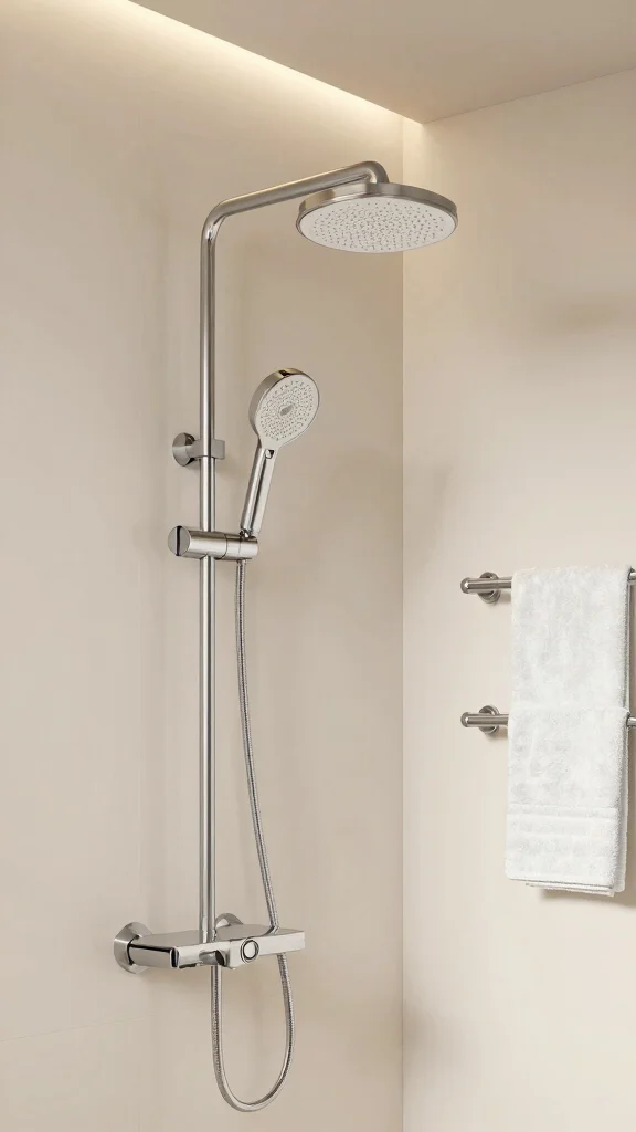 13 Bathroom Shower Head Ideas to Upgrade Your Daily Shower Experience - 4. Thermostatic Shower Heads: Perfect Temperature Control 1