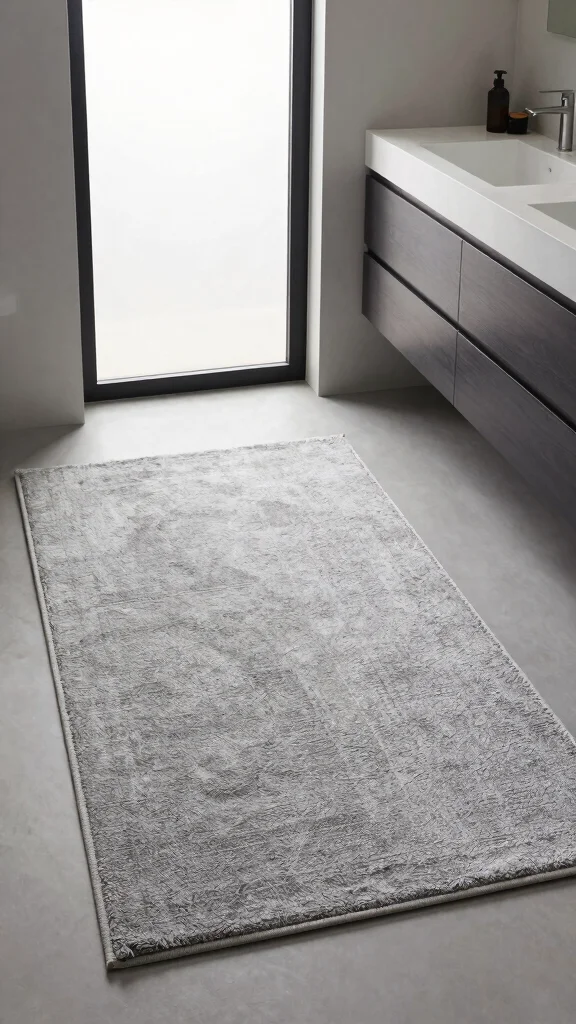 13 Master Bathroom Rug Ideas for a Luxurious Coordinated Floor - 13. Elegant All-Weather Rugs 1