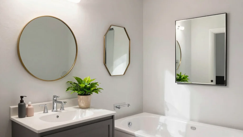12 Restroom Mirror Ideas That Add Style and the Illusion of Space - hiomedecor.com